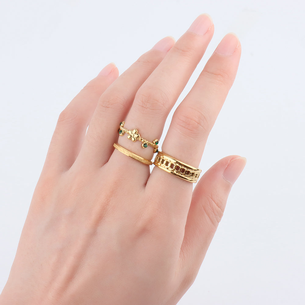 Sturdy Chain Ring - OhmoJewelry