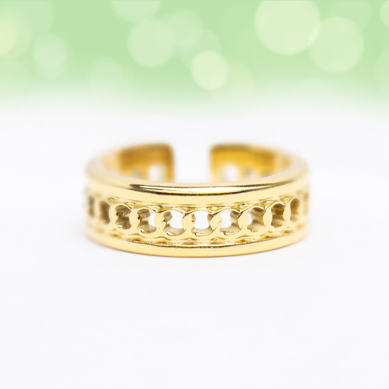 Sturdy Chain Ring - OhmoJewelry