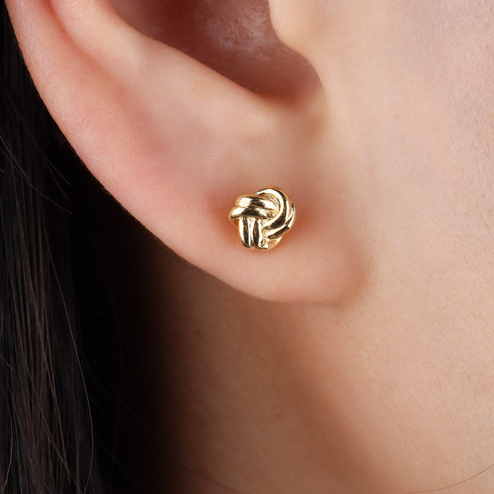 Twisted Flower Stud - OhmoJewelry