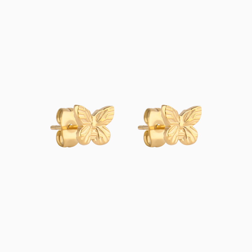 Vintage Butterfly Studs - Stainless Steel - Oumo Jewelry