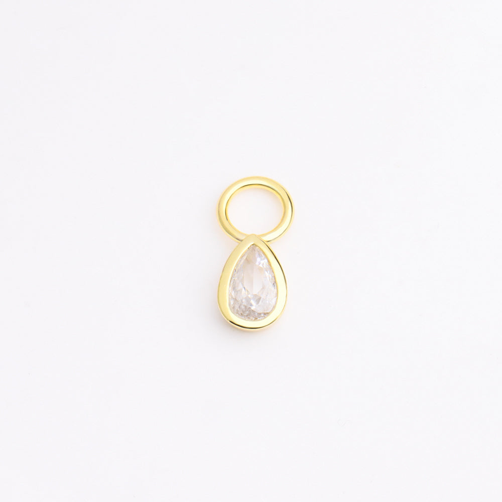 Water Drop Charm - Sterling Silver 925 - Oumo Jewelry