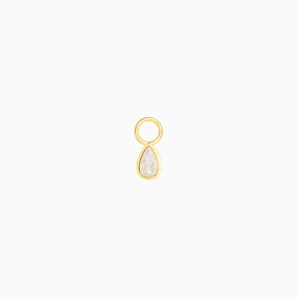 Water Drop Charm - Sterling Silver 925 - Oumo Jewelry