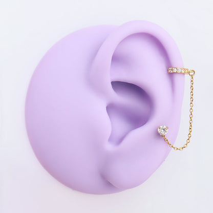 Shiny Chain Earring - OhmoJewelry