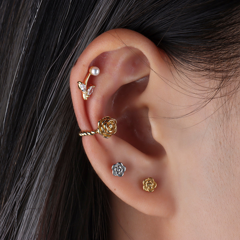 Dainty Flower Stud - OhmoJewelry