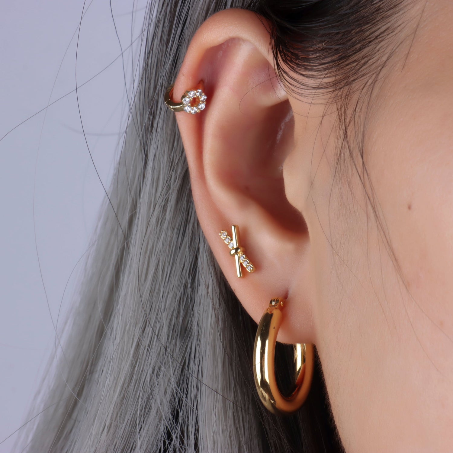 Halcyon Hoop Helix - OhmoJewelry