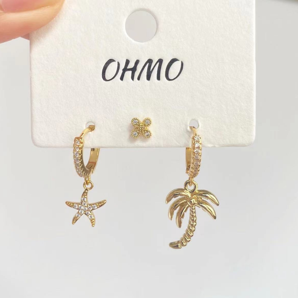 Palm Tree Earring - OhmoJewelry