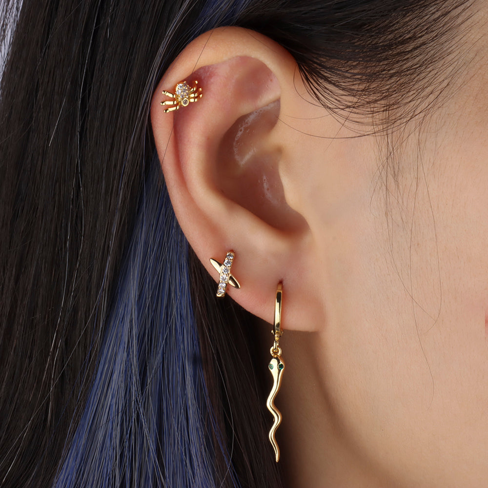 Sexy Snake Hoop Earring - OhmoJewelry