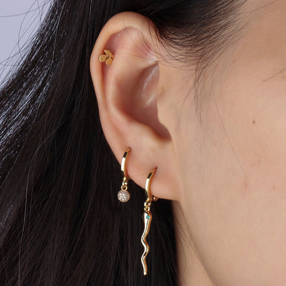 Sexy Snake Hoop Earring - OhmoJewelry