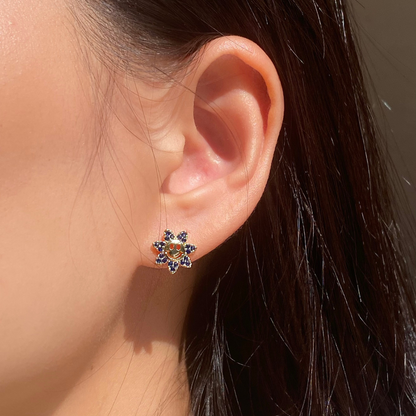 Smile Sunflower Stud - OhmoJewelry