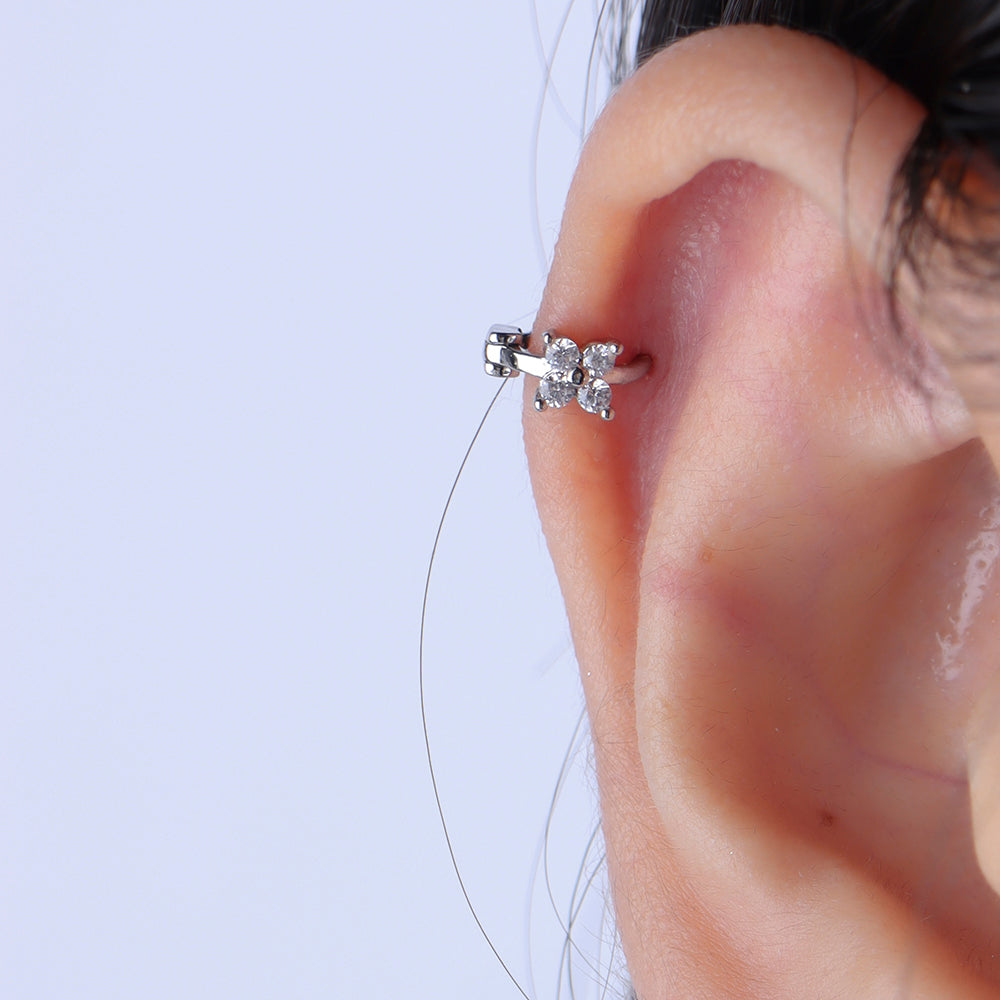 Bella Helix Silver Earring - OhmoJewelry