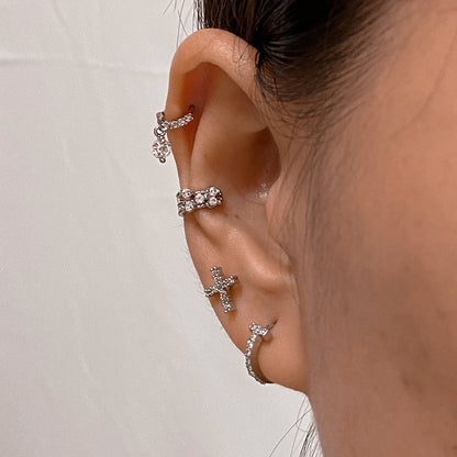 Exploring Cross Stud - OhmoJewelry