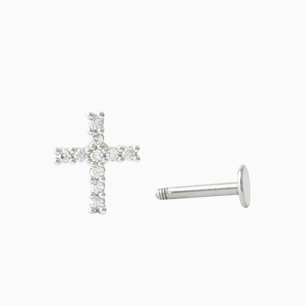 Exploring Cross Stud - OhmoJewelry