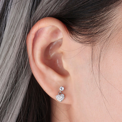 Heartbeat Drop Stud - OhmoJewelry