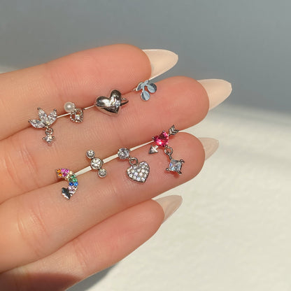 Heartbeat Drop Stud - OhmoJewelry