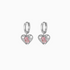 Pink Heart Beat Hoop Earrings - OhmoJewelry