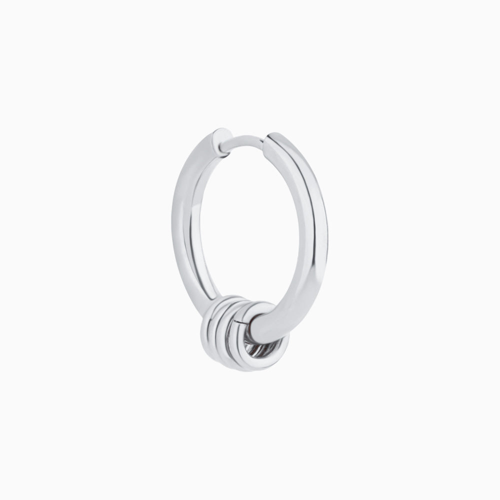 Get in the Vibe Hoop - Stainless Steel - Lobe - Oumo Jewelry