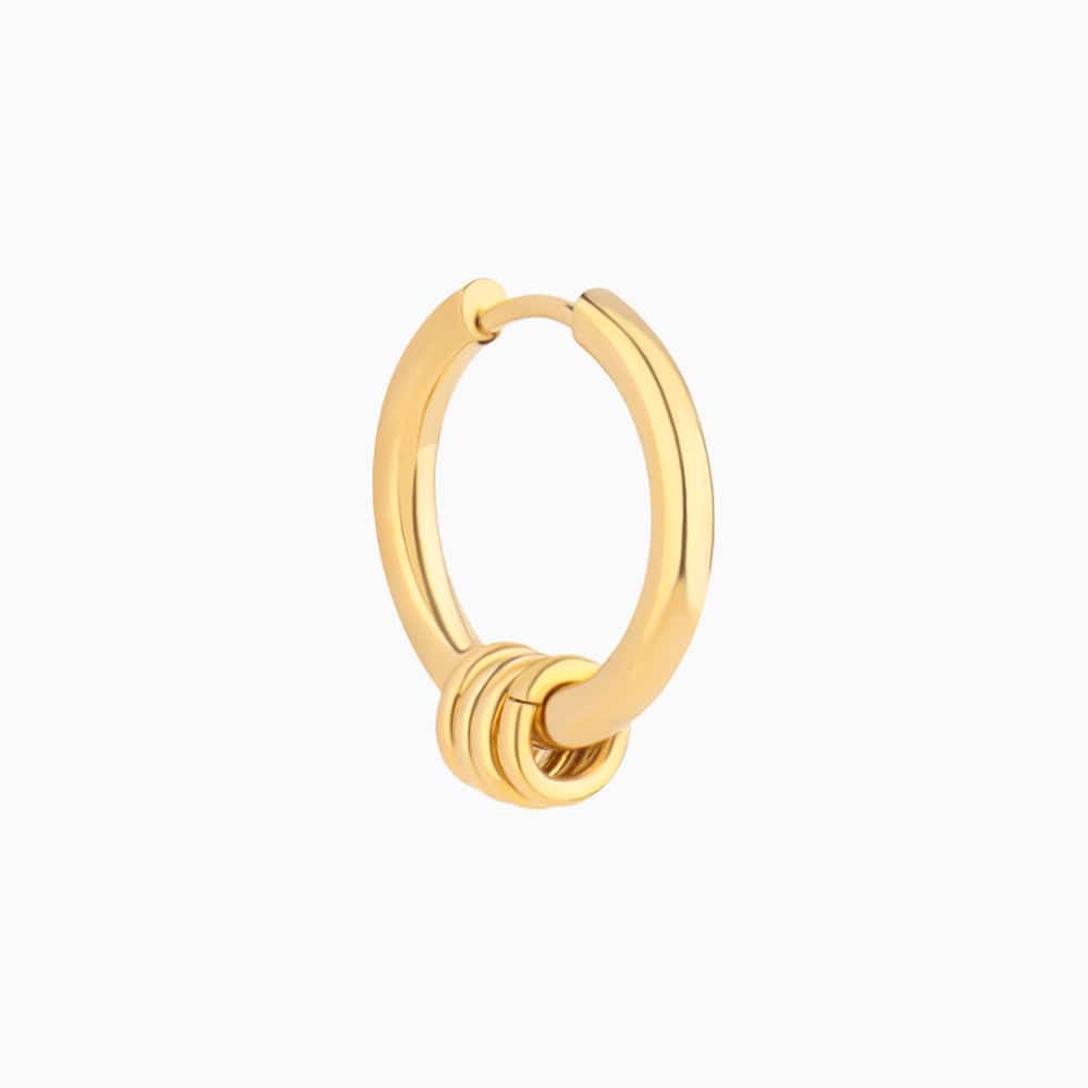 Get in the Vibe Hoop - Stainless Steel - Lobe - Oumo Jewelry