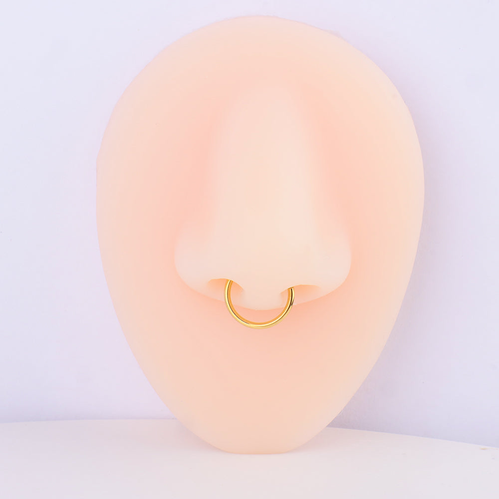 Basic Hoop Clicker - Stainless Steel - Lobe, Upper Lobe, Helix - Oumo Jewelry