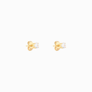 Basic Round Gemstone Studs - OhmoJewelry