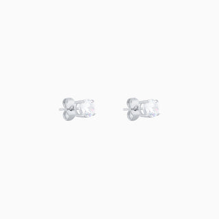 Basic Round Gemstone Studs - OhmoJewelry