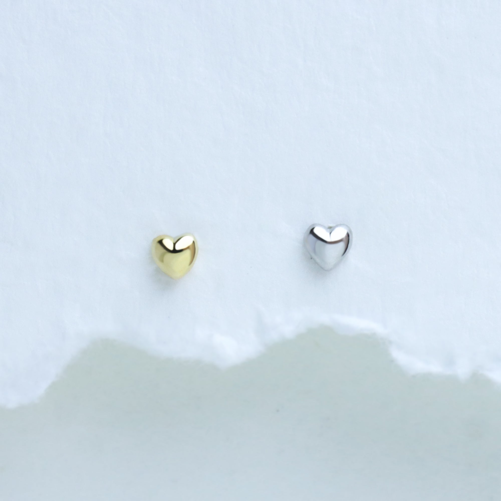 Mini Heart Stud - OhmoJewelry