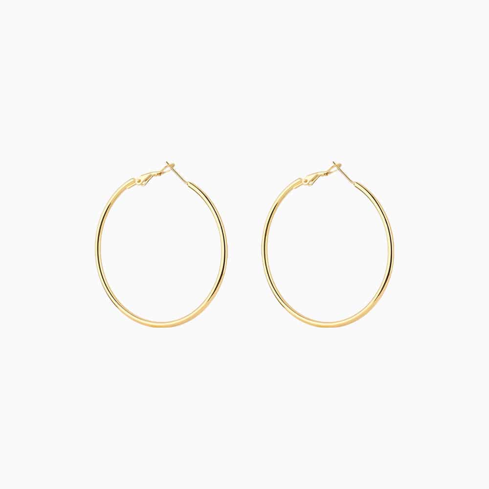 Classic Large Hoops - OhmoJewelry