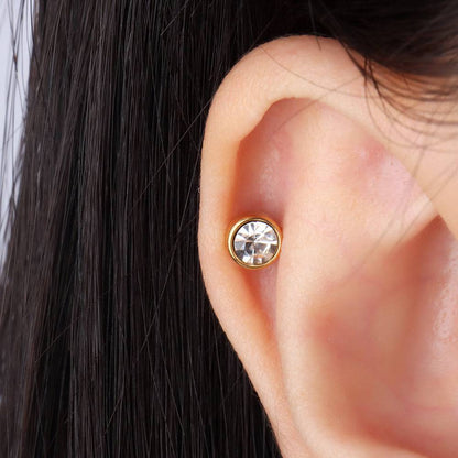 Basic Gem Stud - OhmoJewelry