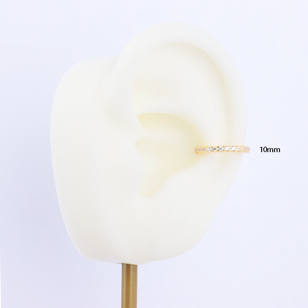 Basic Gem Seamless Ring - Stainless Steel - Septum - Oumo Jewelry