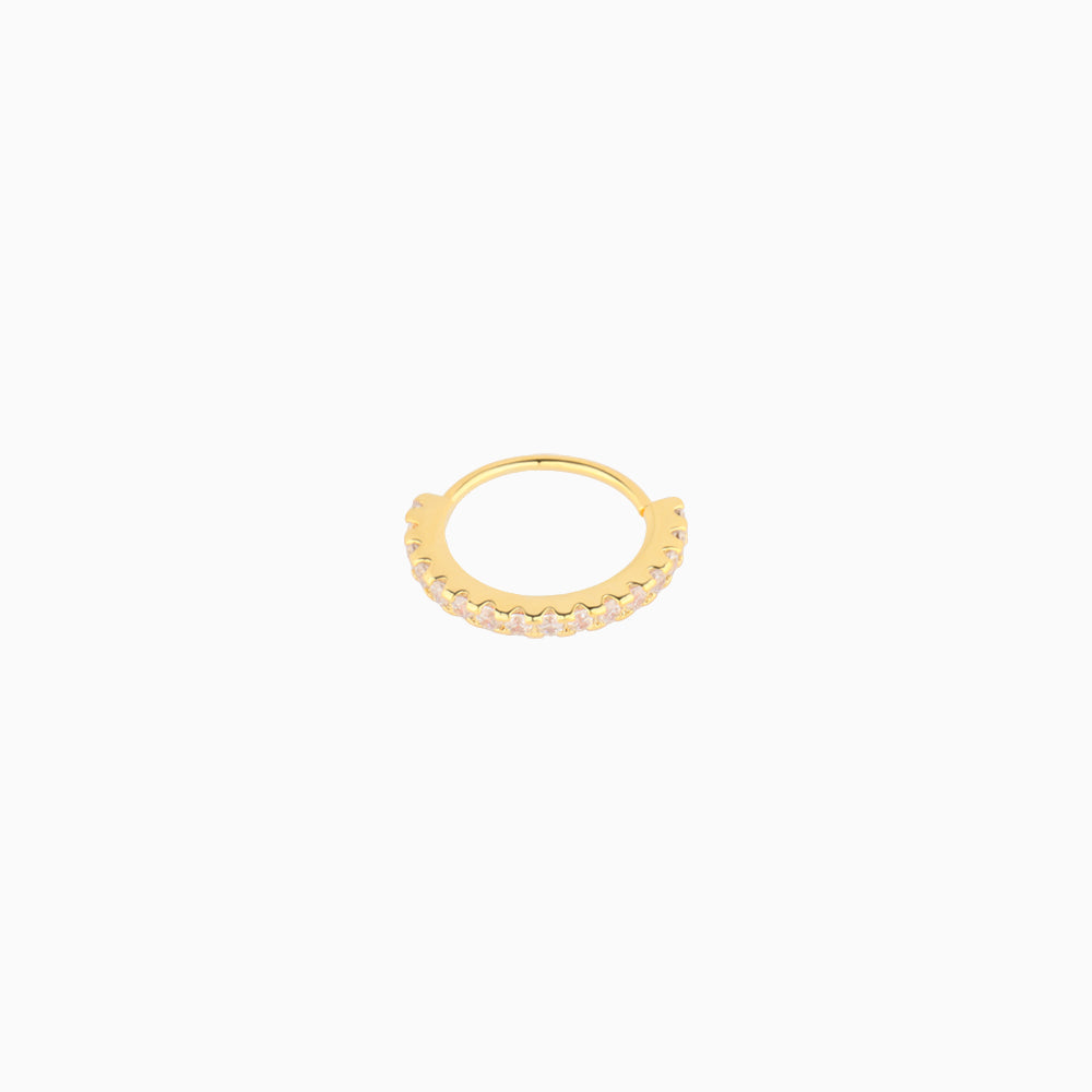 Basic Gem Seamless Ring - Stainless Steel - Septum - Oumo Jewelry