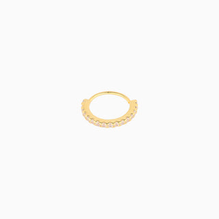 Basic Gem Helix Hoop - OhmoJewelry