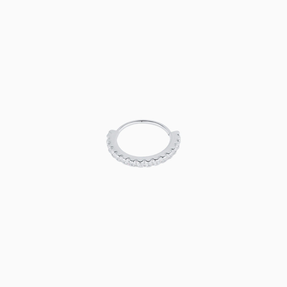 Basic Gem Seamless Ring - Stainless Steel - Septum - Oumo Jewelry