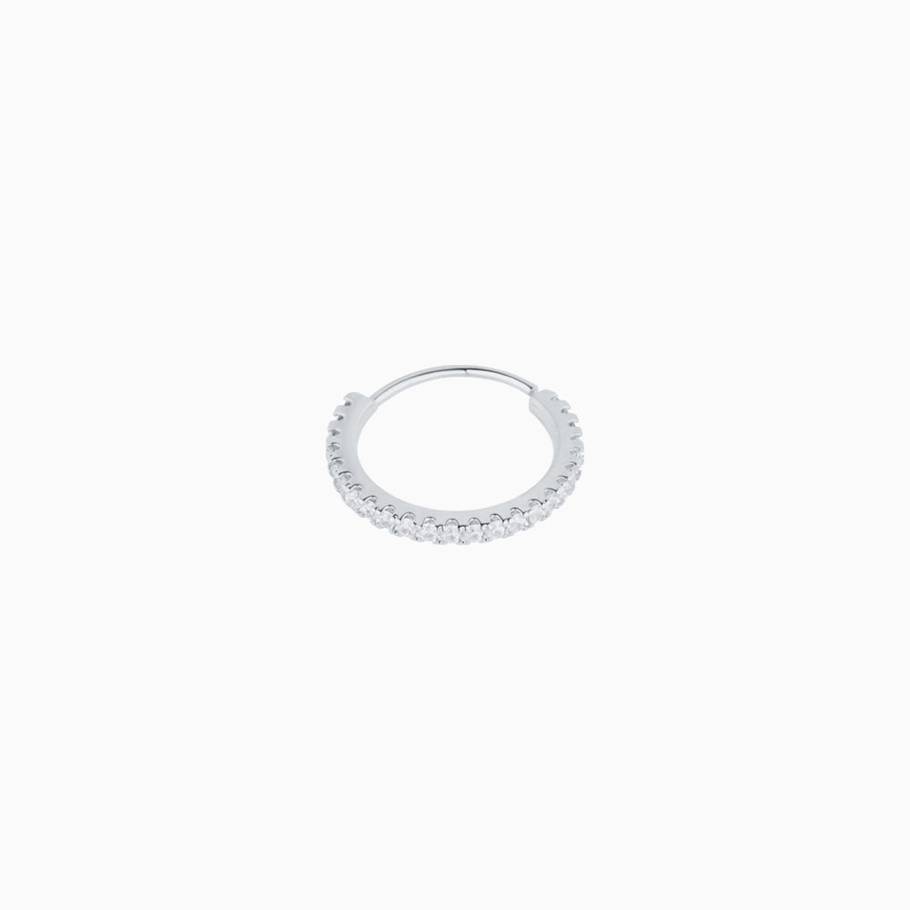Basic Gem Seamless Ring - Stainless Steel - Septum - Oumo Jewelry