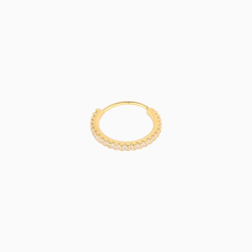 Basic Gem Seamless Ring - Stainless Steel - Septum - Oumo Jewelry