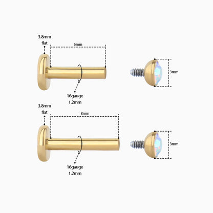 Colored Gem Basic Stud - OhmoJewelry