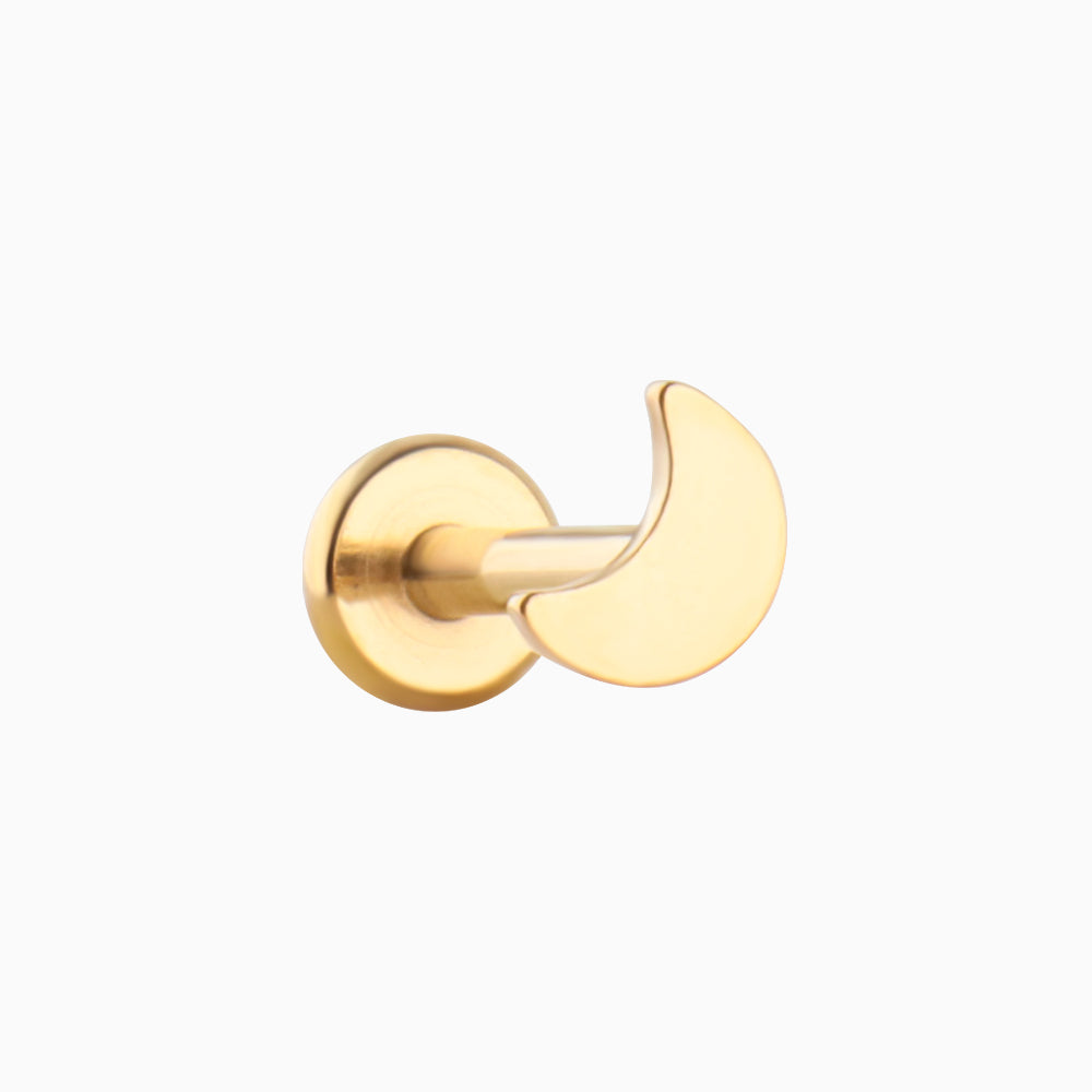 Crescent Stud - OhmoJewelry