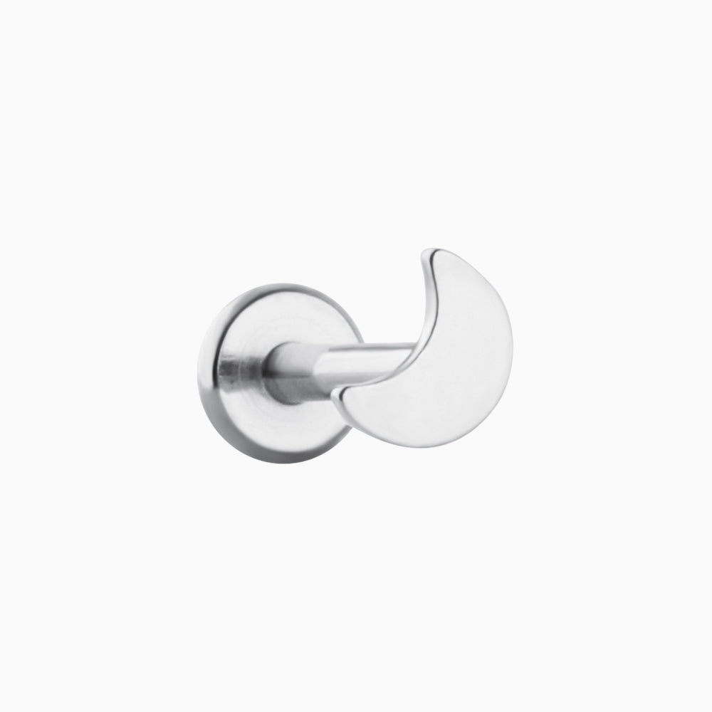 Crescent Stud - OhmoJewelry