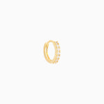 Glitter Gem Helix Hoop - Stainless Steel - Upper Lobe, Helix - Oumo Jewelry