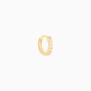 Glitter Gem Helix Hoop - Stainless Steel - Upper Lobe, Helix - Oumo Jewelry