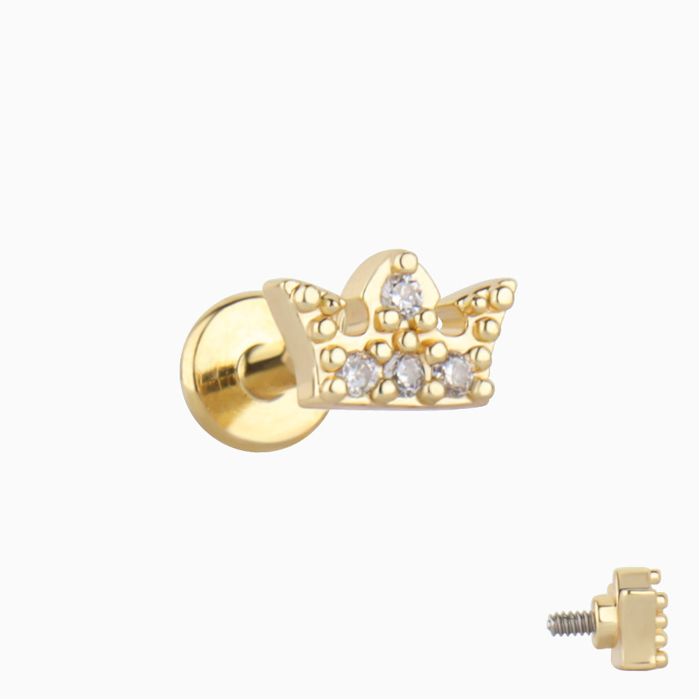 Princess Crown Stud - OhmoJewelry