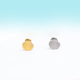 Titanium Shell Stud - OhmoJewelry