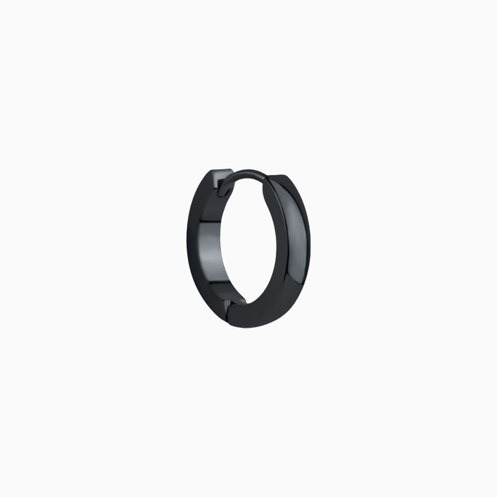 Basic Chunky Hoop - Stainless Steel - Lobe, Upper Lobe - Oumo Jewelry