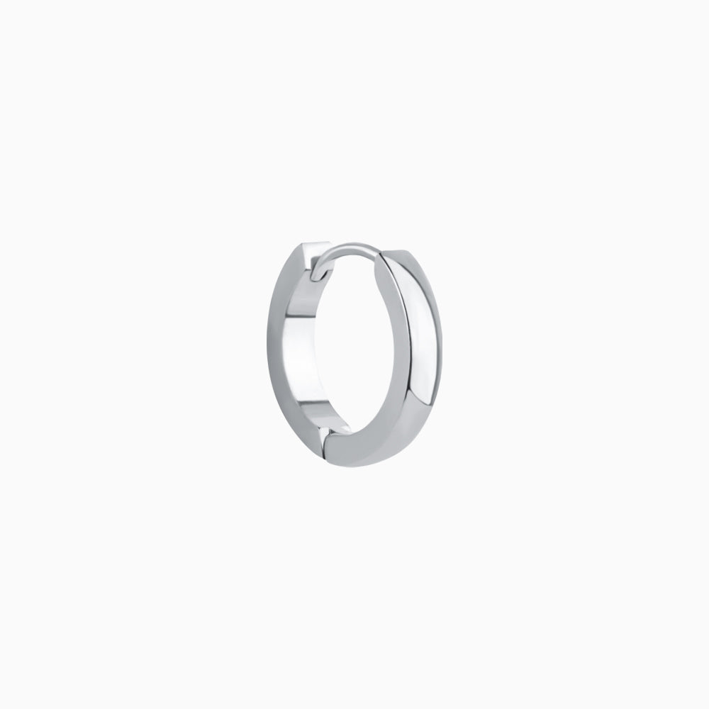 Basic Chunky Hoop - Stainless Steel - Lobe, Upper Lobe - Oumo Jewelry