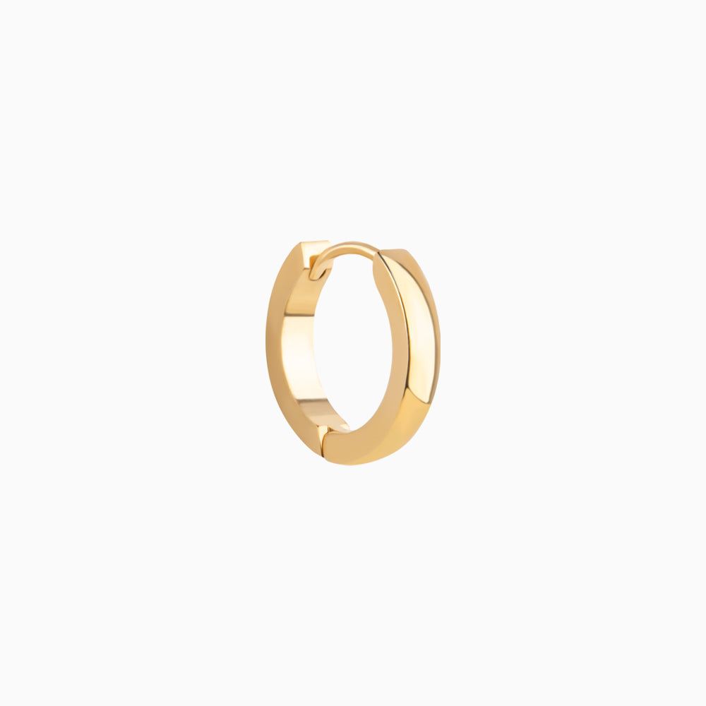 Basic Chunky Hoop - Stainless Steel - Lobe, Upper Lobe - Oumo Jewelry