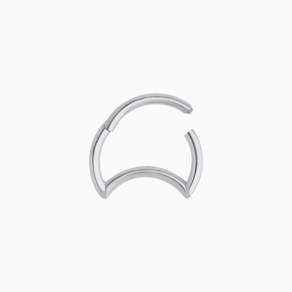 Crescent Clicker Hoop - OhmoJewelry