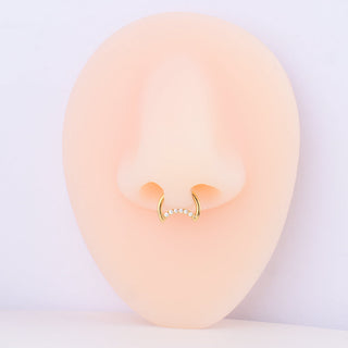 Shining Crescent Clicker Hoop - OhmoJewelry