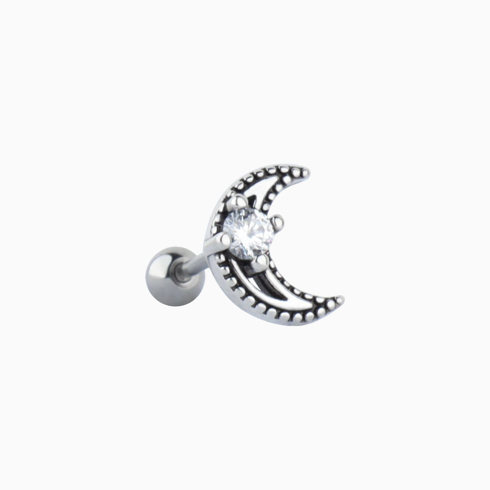 Attractive Crescent Stud - OhmoJewelry