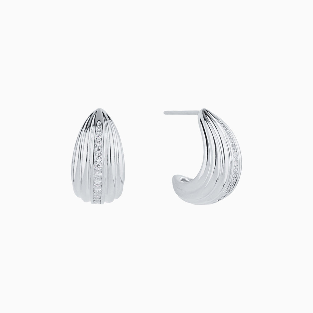 Basic Huggie Studs - Brass - Oumo Jewelry