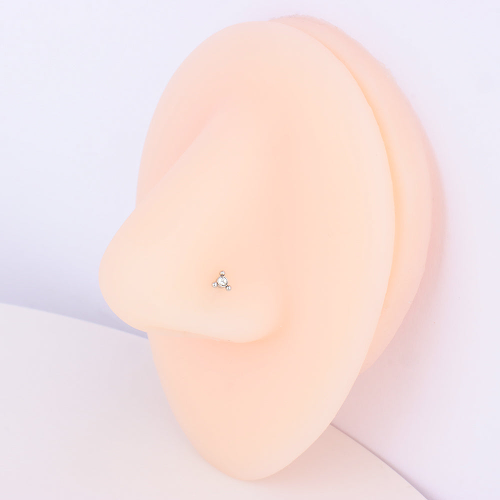 Basic Industrial Style Nose Stud - OhmoJewelry