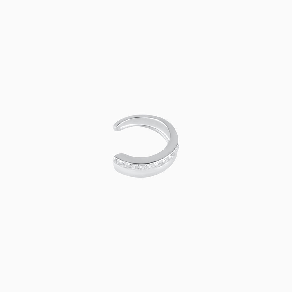 Basic Sparkling Ear Cuff - Stainless Steel - Oumo Jewelry