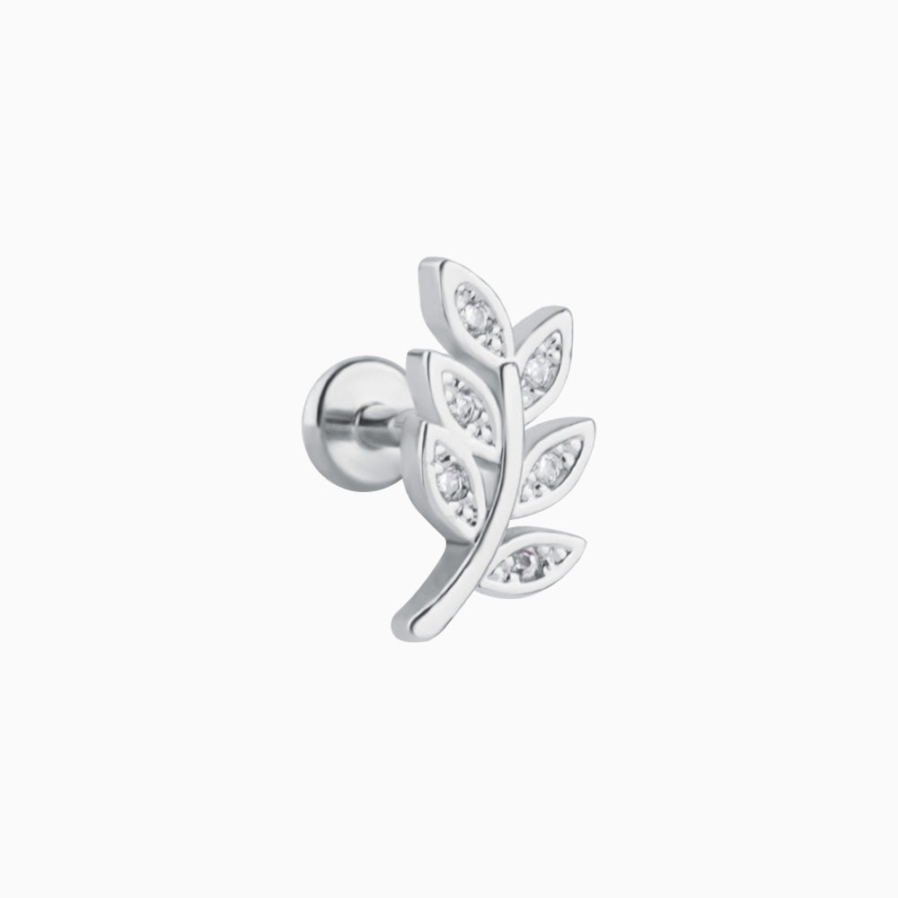 Branch Leaf Stud - OhmoJewelry